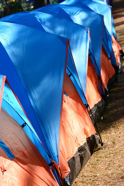 地面にキャンプのテントのカラフルです — ストック写真