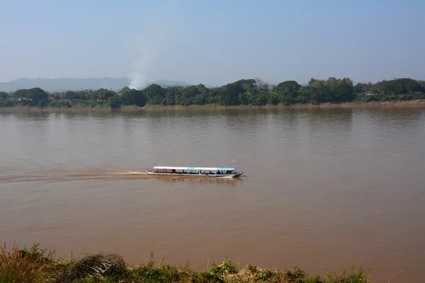 Vista natural do rio Khong em Chaingkhan, Tailândia — Fotografia de Stock