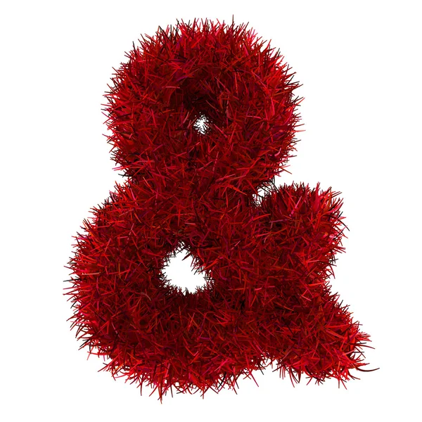 Rött gräs symboler matematik — Stockfoto