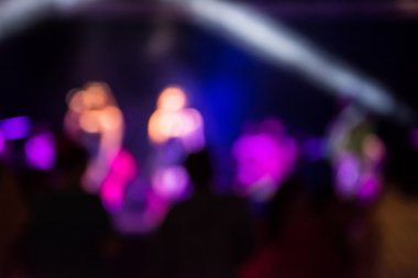 bir konser salonu Sahne Alanı'nın odak parıldayan arka plan belirleme