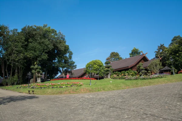 Tuin van Doi tung Royal Villa inthailand — Stockfoto