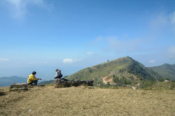 Pha Tung Mountain , Chiang Rai , Thailand — Stock Photo, Image