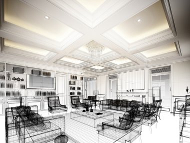 yaşayan, 3dwire kare render tasarım kroki