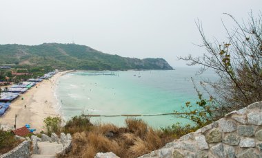 pattaya şehir Tayland Koh Larne Adası tropik beach