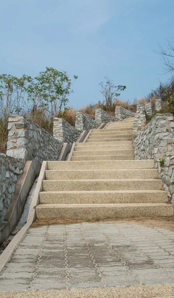 Outdoor stair concrete