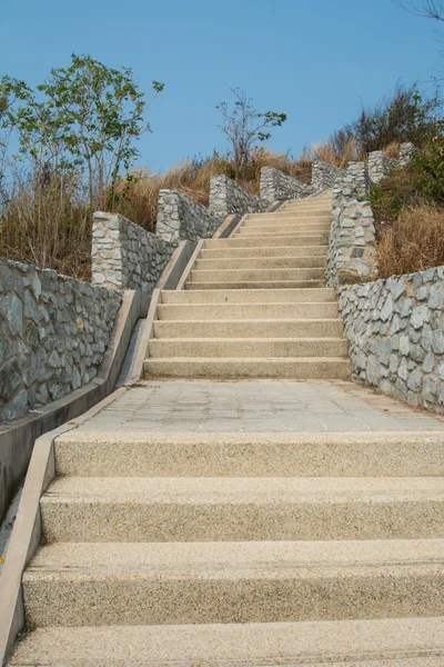 Outdoor stair concrete