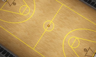 Üstte, 3d basketbol Stadı
