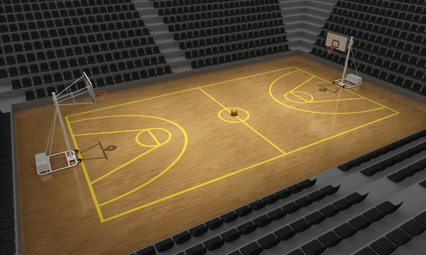 Basketballstadion, 3D — Stockfoto