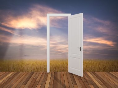 Açılış kapının arkasında manzara