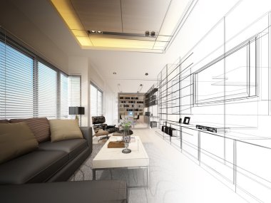 yaşayan, 3dwire kare render tasarım kroki