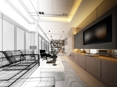yaşayan, 3dwire kare render tasarım kroki