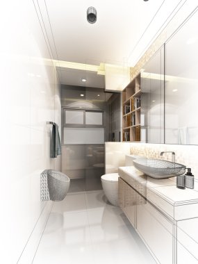 iç banyo 3D render
