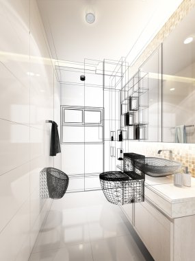 iç banyo 3D render