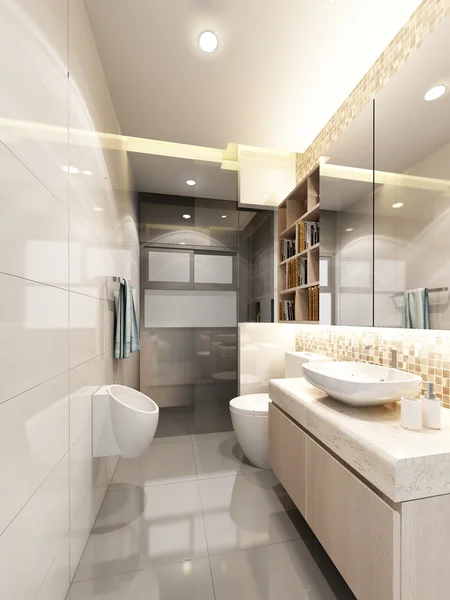 3d renderizado de baño interior —  Fotos de Stock