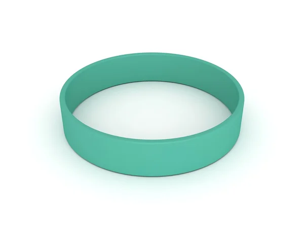 Green wristband — Stock Photo, Image