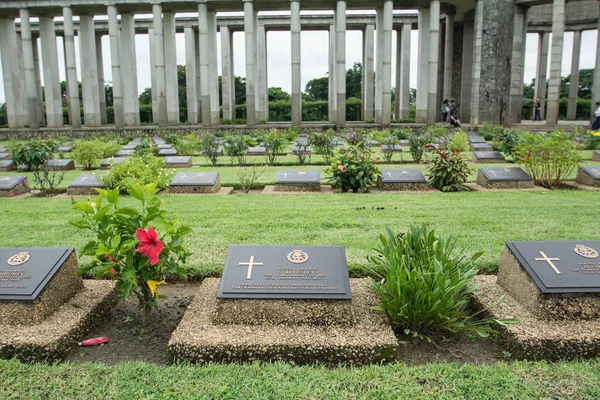 Htauk Kyant guerra Memorial cementerio en Yangon, Myanmar. — Foto de Stock