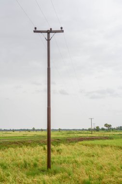 Elektrik direkleri Mandalay, Myanmar içinde eğe pirinç