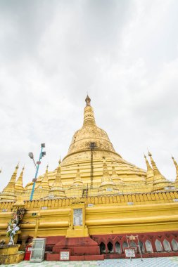 Shwemawdaw pagoda, en yüksek pagoda ve güzel Bago, Myanmar