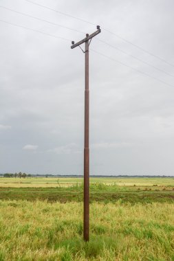 Elektrik direkleri Mandalay, Myanmar içinde eğe pirinç