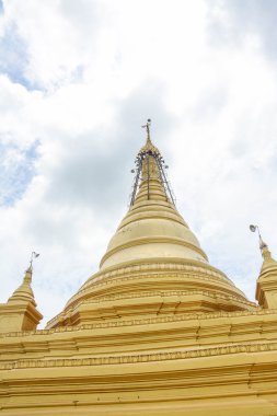 Mandalay 'daki Kuthodaw tapınağı Myanmar Burma