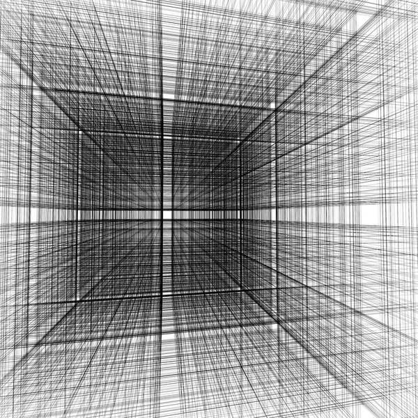 3d abstract of grid line ,architecture background. — Stock Photo, Image