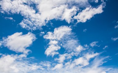 Bulutlu mavi gökyüzü