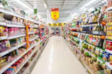 arkaplan için bulanık süpermarket