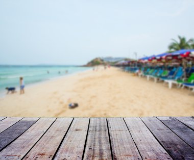 ahşap teras ile manzara