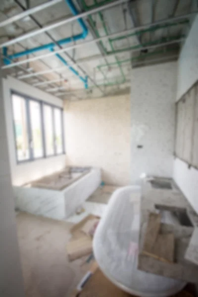 Blur Picture of interior construction Site — Stock Photo, Image