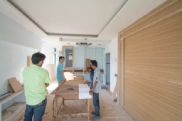 Blur Picture of interior construction Site — Stock Photo, Image