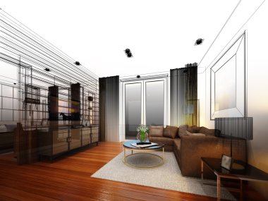 yaşayan, 3dwire kare render tasarım kroki