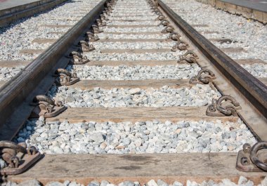 Park arka plan demiryolu