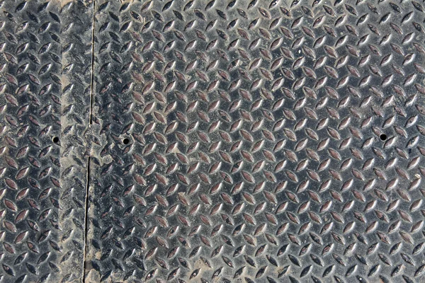 Background of old metal diamond plate — Stock Photo, Image