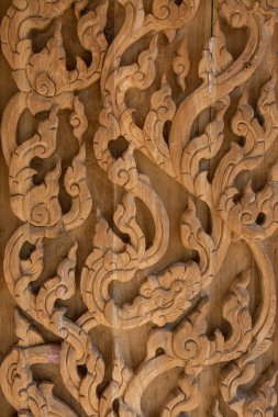 Tay stlye deseni ile oyma ahşap kafes