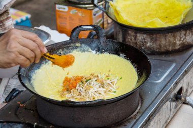 kızarmış yumurta dolması krep