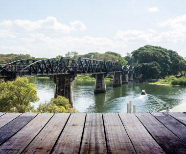 ahşap teras ile manzara