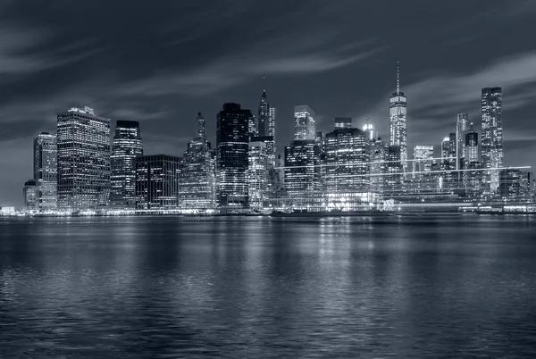 New York City at night — Stock Photo, Image