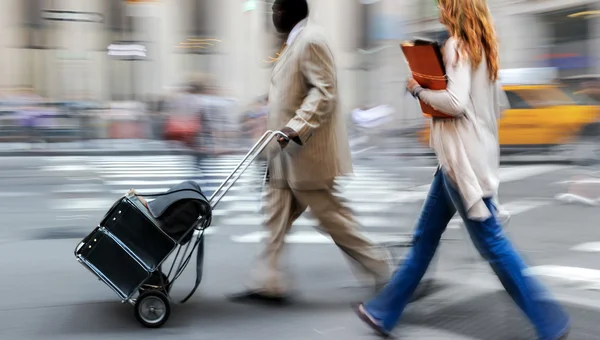 Group of business people in the street — Stock Photo, Image