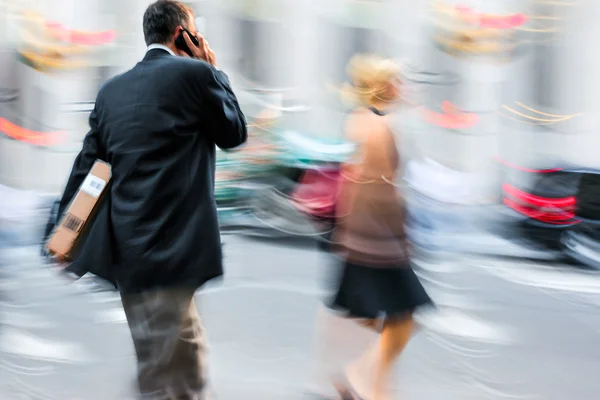 Group of business people in the street — Stock Photo, Image