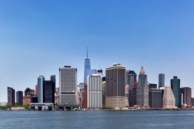 New York'un Manhattan'ın panoramik manzarası