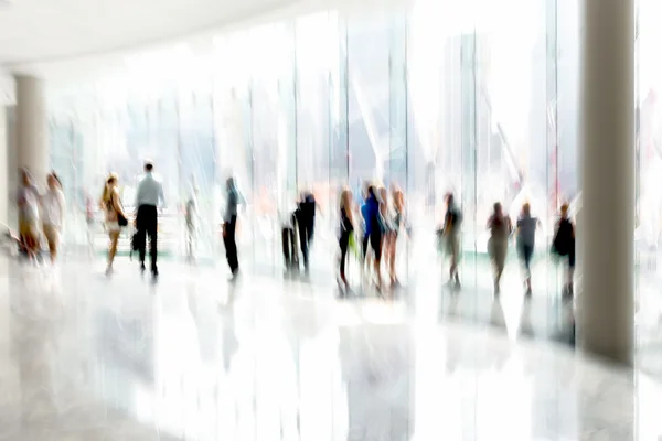 Groep mensen in het lobby business center — Stockfoto