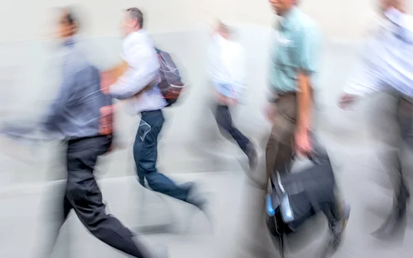 Imagen Abstracta Gente Negocios Calle Estilo Moderno Con Fondo Borroso — Foto de Stock