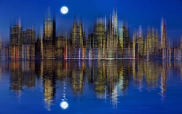 New York di notte — Foto Stock