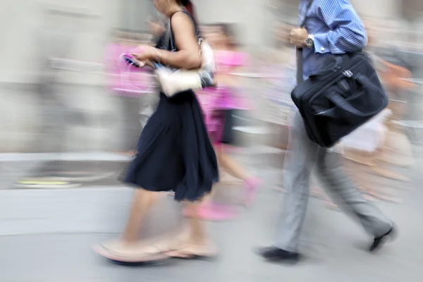 Group of business people in the street — Stock Photo, Image