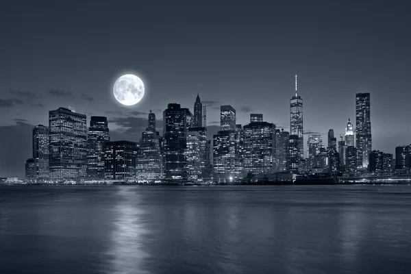 New York City 's nachts — Stockfoto