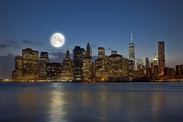 Nowy Jork nocą — Zdjęcie stockowe