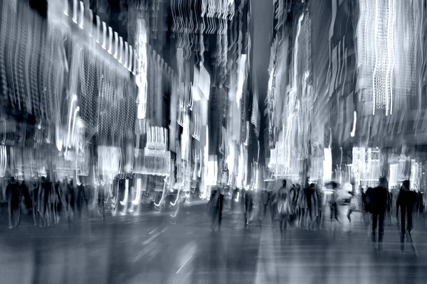 Night city of intentional motion blur — Stock Photo, Image