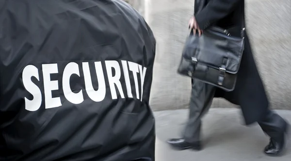 Etiqueta en uniforme de guardia —  Fotos de Stock