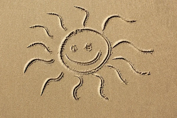 Imagen del sol en la arena —  Fotos de Stock