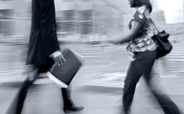 Group of business people in the street — Stock Photo, Image